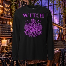 Load image into Gallery viewer, Celestial Moth Witch | Unisex Long Sleeve Tee