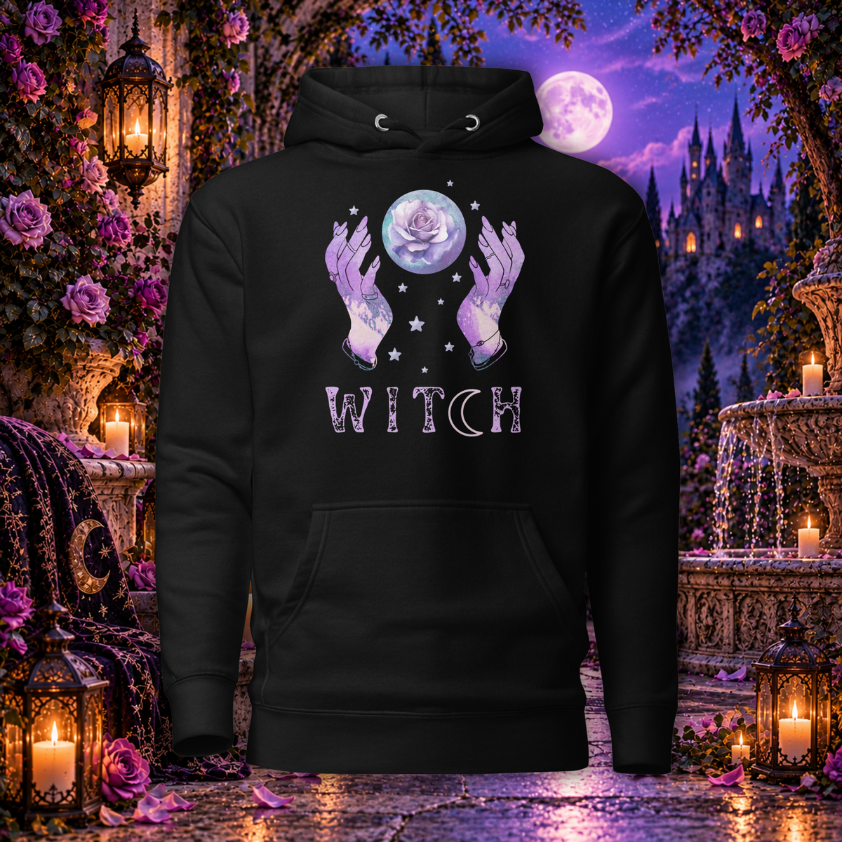 Astral Rose Witch | Unisex Hoodie