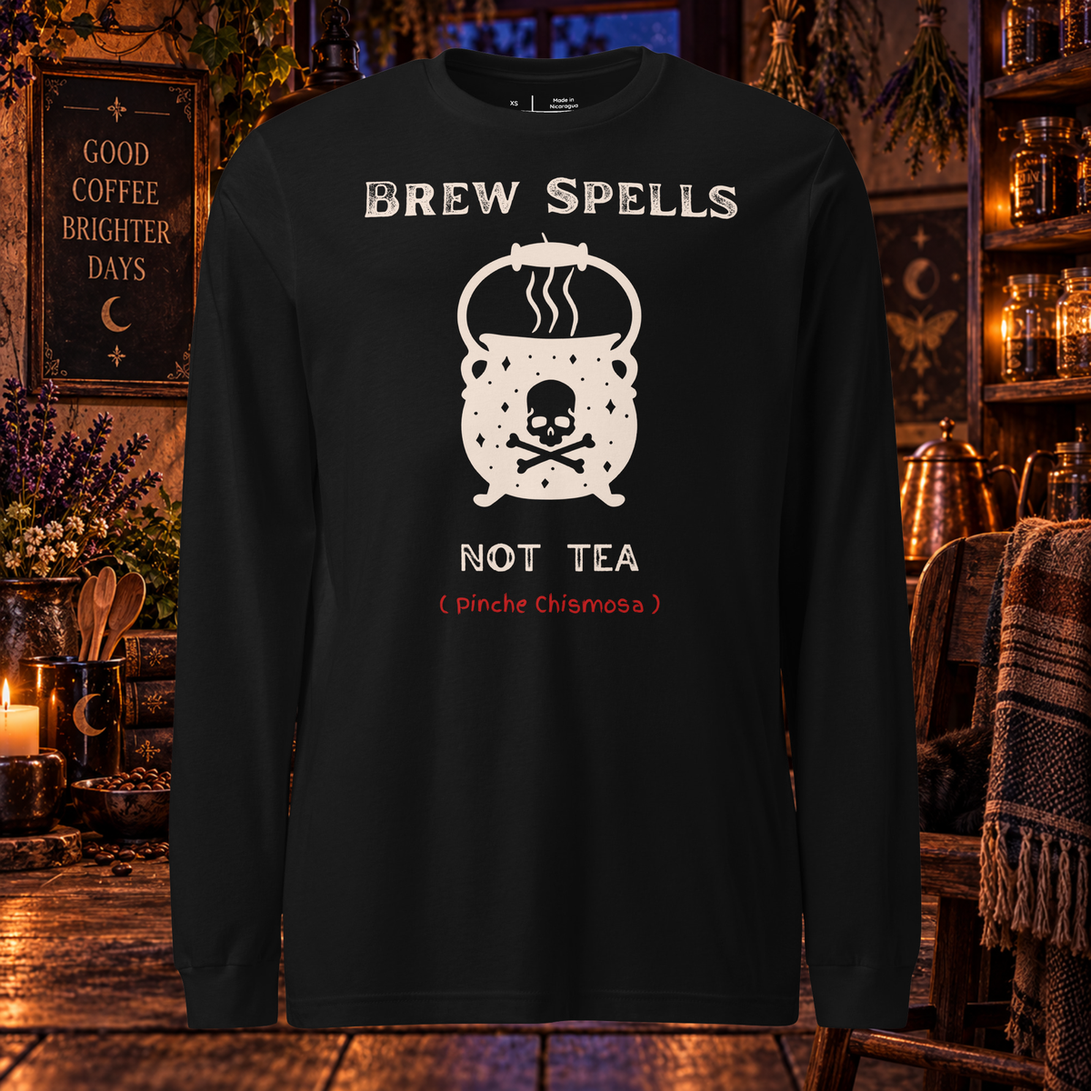Brew Spells, Not Tea | Unisex Long Sleeve Tee