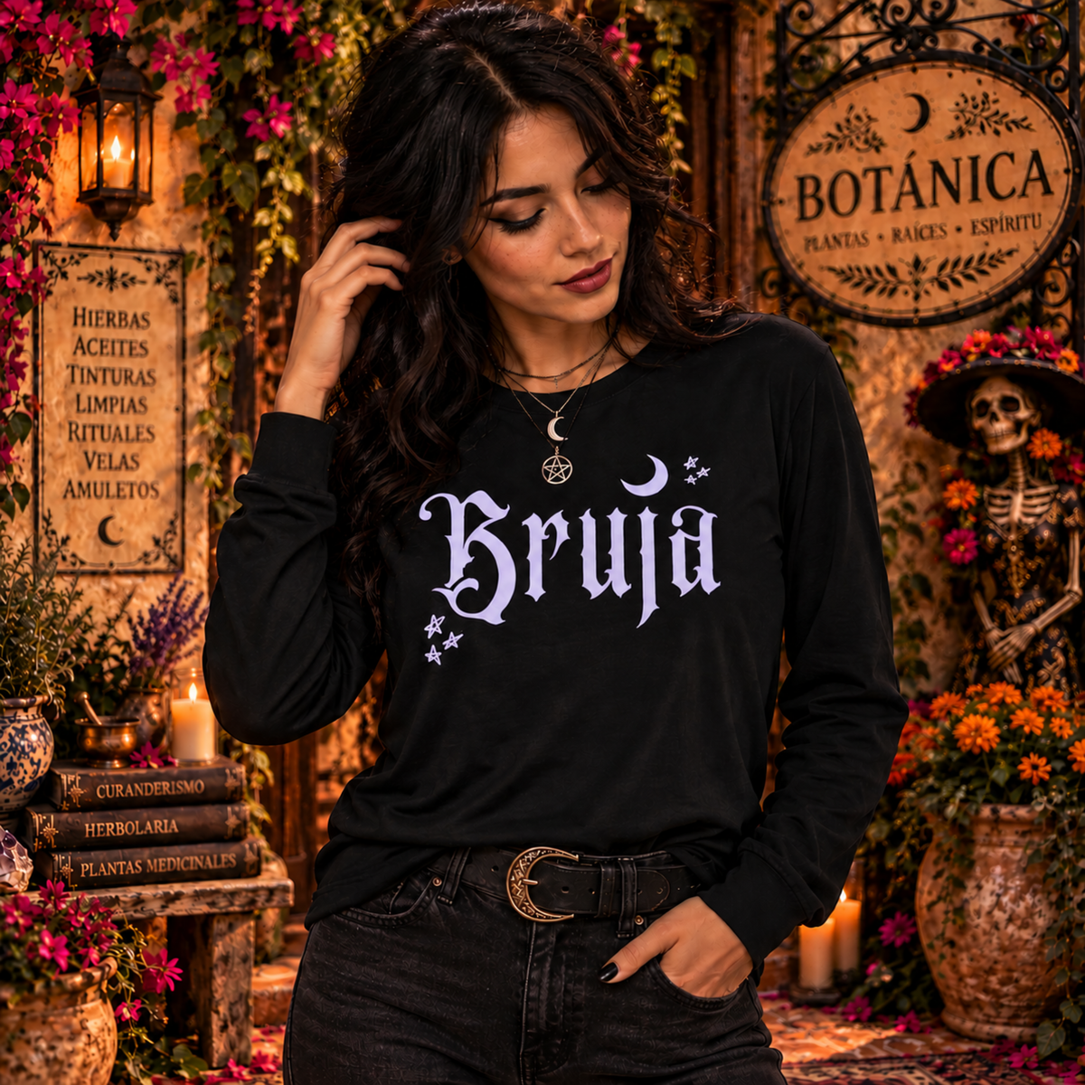 Bruja | Gothic Witch Long Sleeve Tee