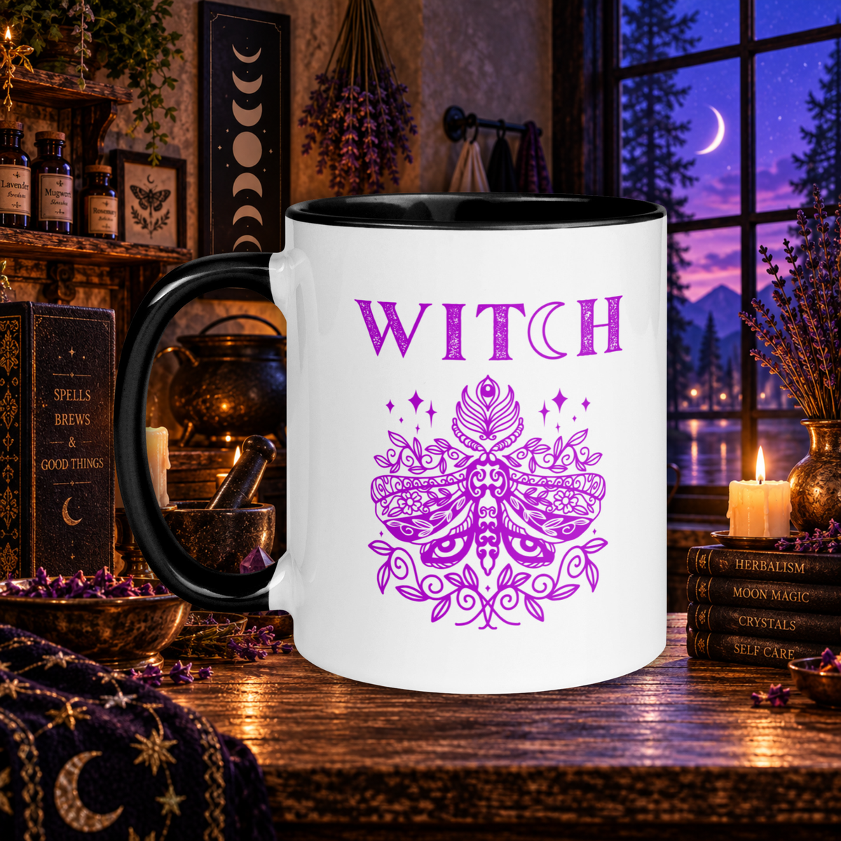 Celestial Moth Witch | Coffee Mug