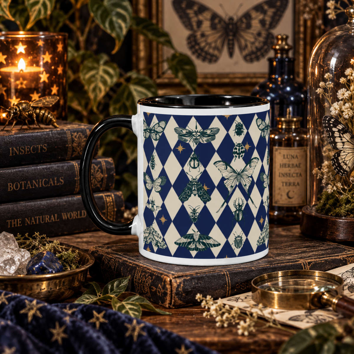 Entomology Lover | Vintage Insect Harlequin Mug