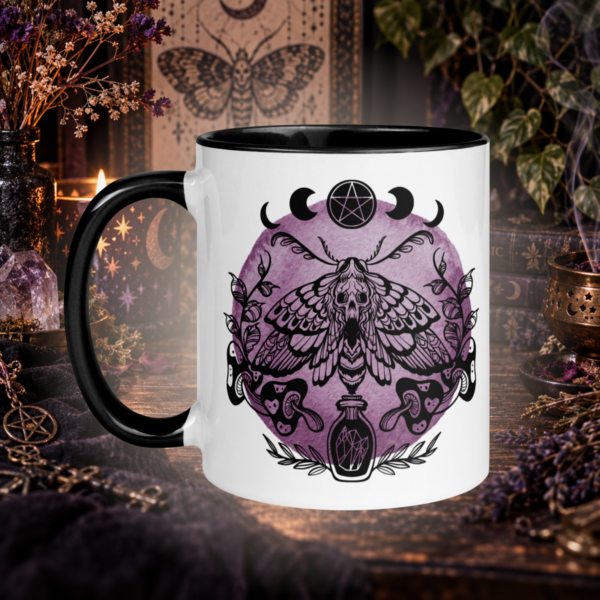 Lunar Alchemy | Occult Moth Mug
