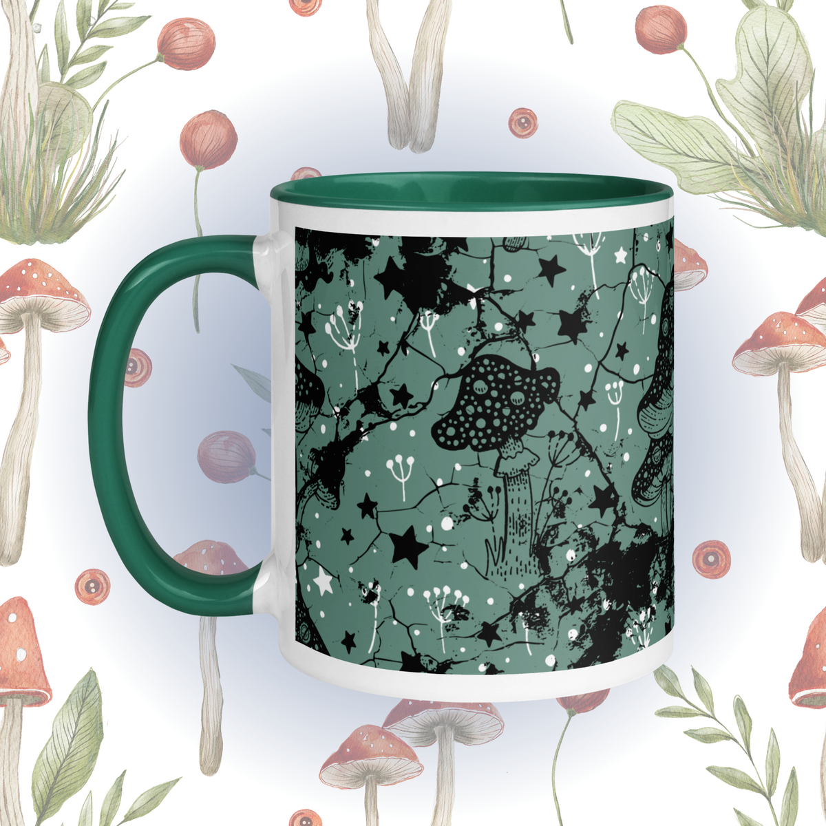 Mooncap Grove | Distressed Mushroom Mug