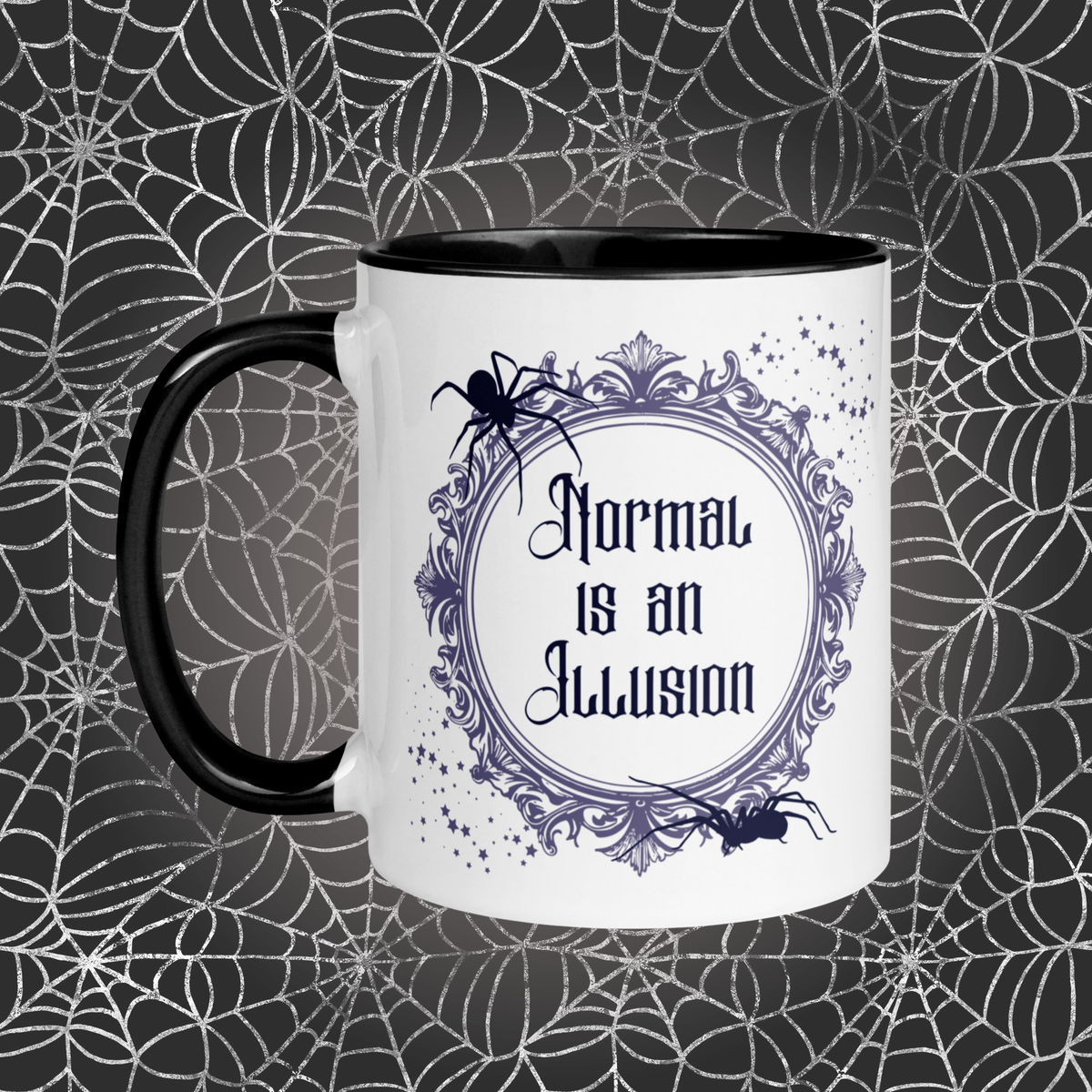 Normal Is an Illusion | Gothic Spider Mug