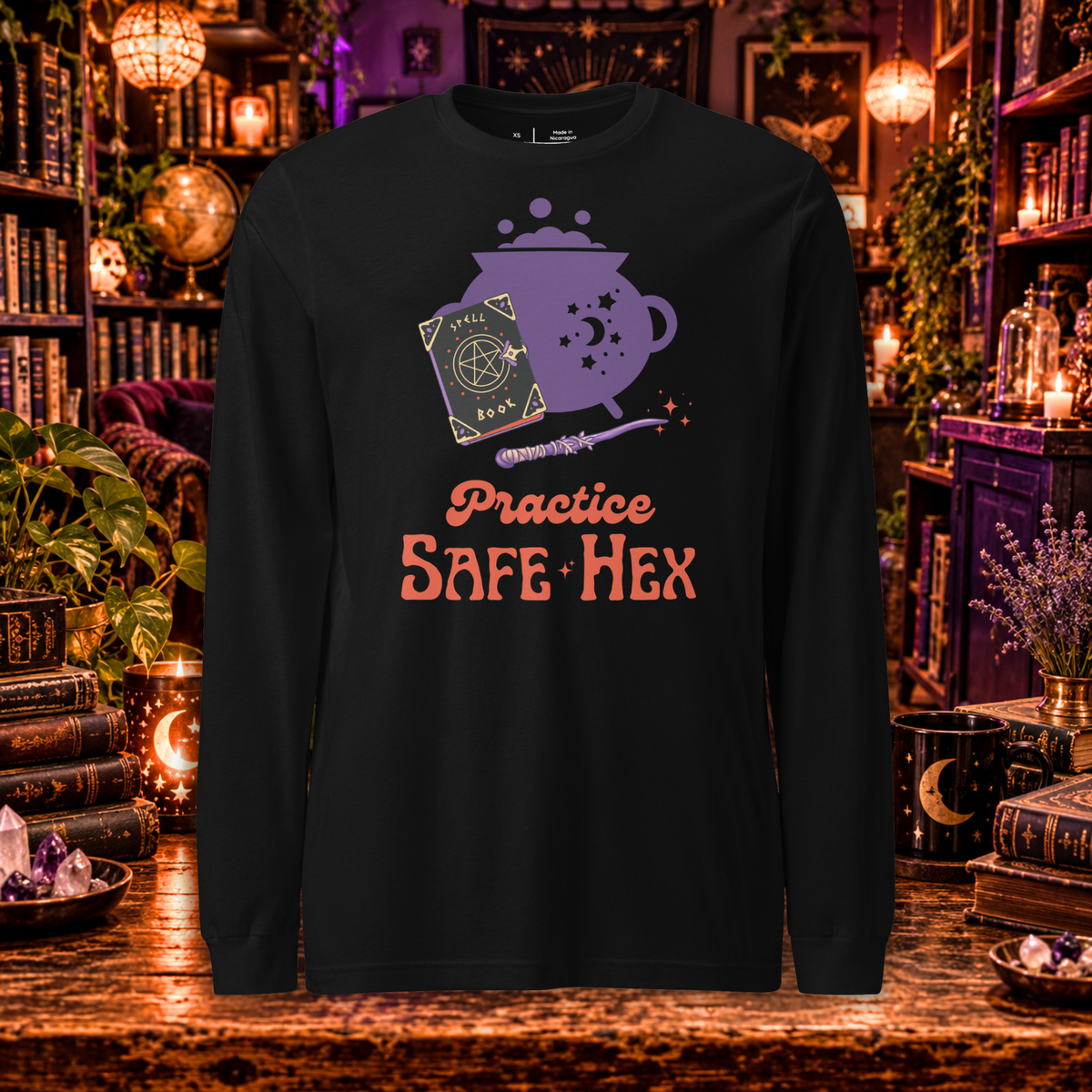 Practice Safe Hex | Unisex Long Sleeve Tee