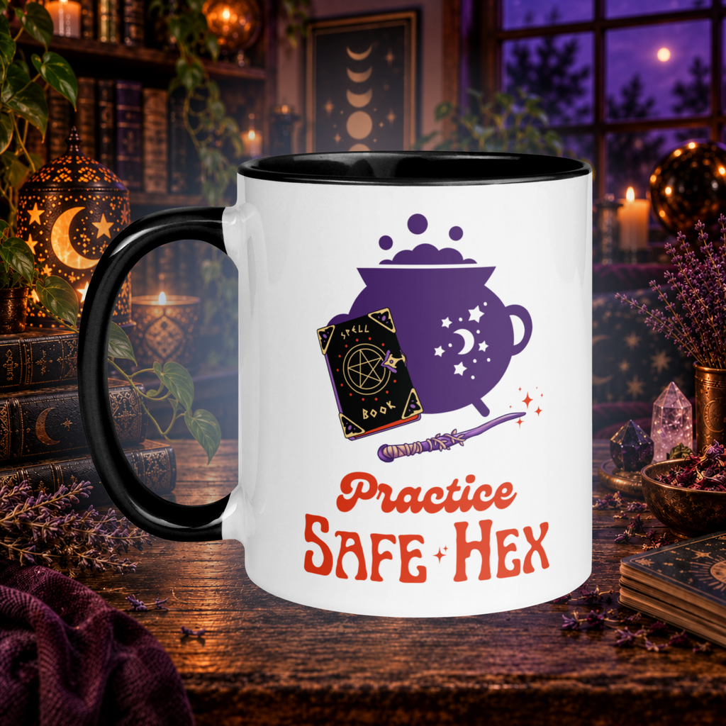 Practice Safe Hex | Witchy Accent Mug