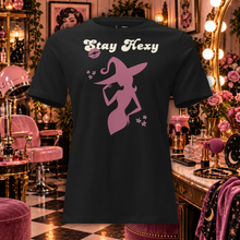 Load image into Gallery viewer, Stay Hexy Retro Witch Graphic Tee | Women's Relaxed Fitted Tee
