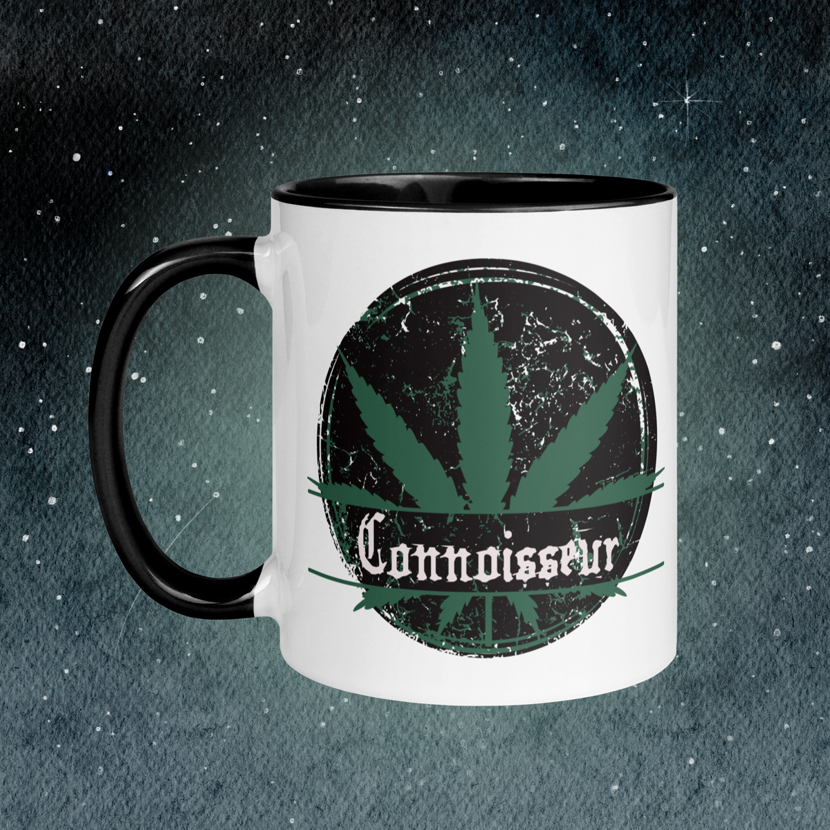 The Connoisseur | Distressed Cannabis Mug