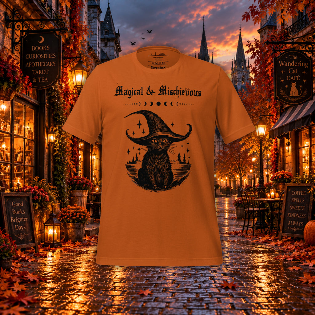 Magical & Mischievous | Witch Cat Unisex T-Shirt