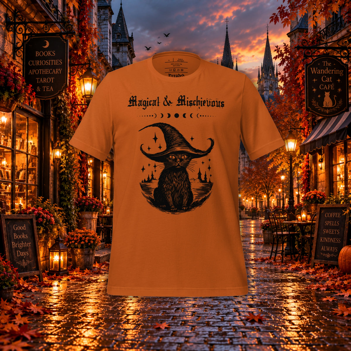 Magical & Mischievous | Witch Cat Unisex T-Shirt