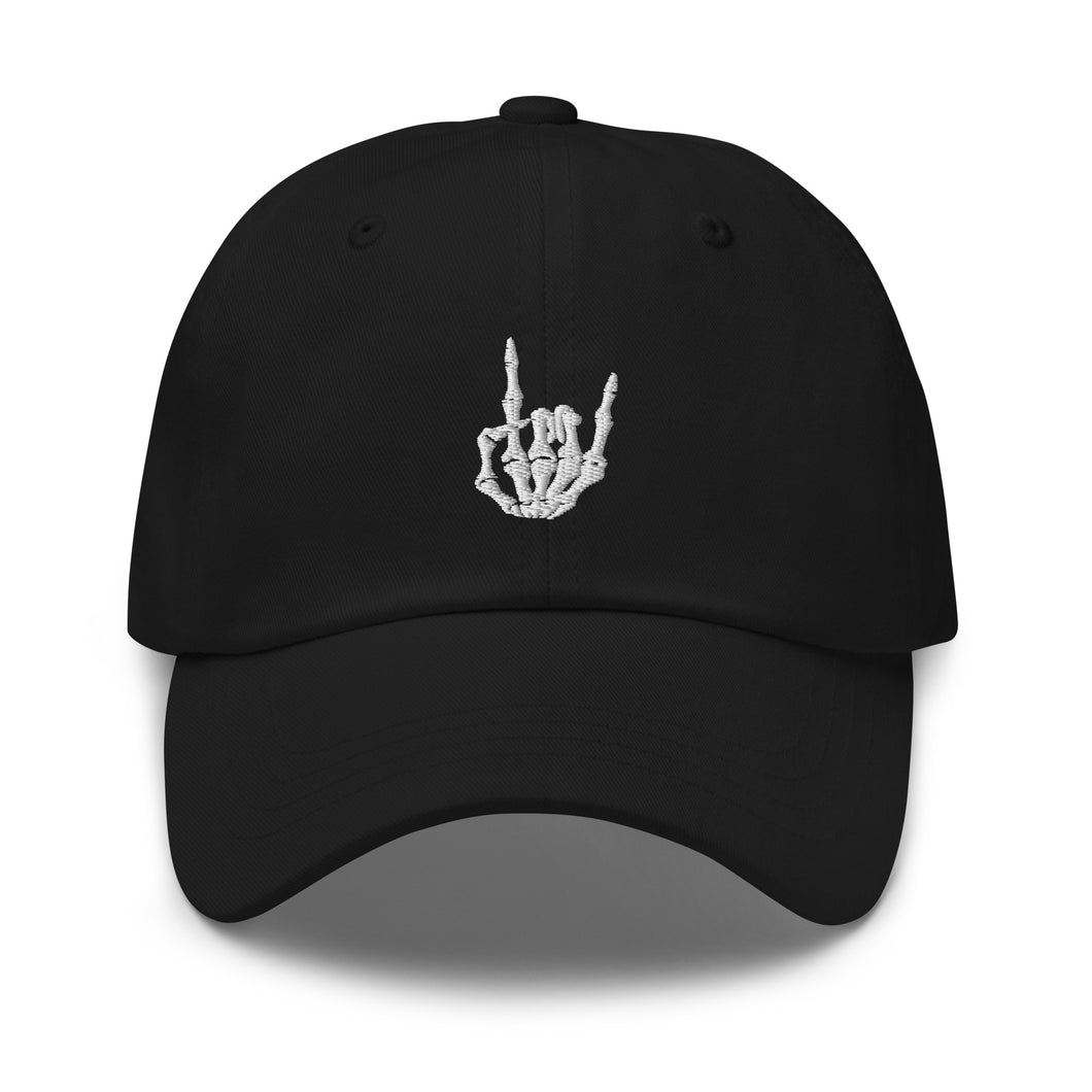 Black Baseball cap, classic visor shape. Image Design: 