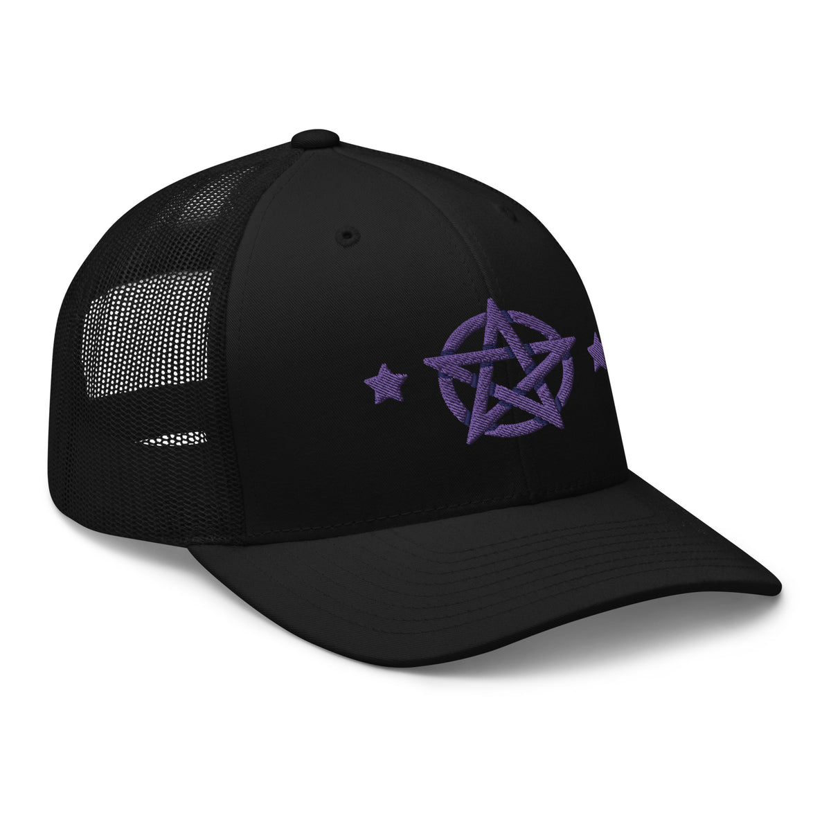 Purple Pentacle | Embroidered Trucker Cap