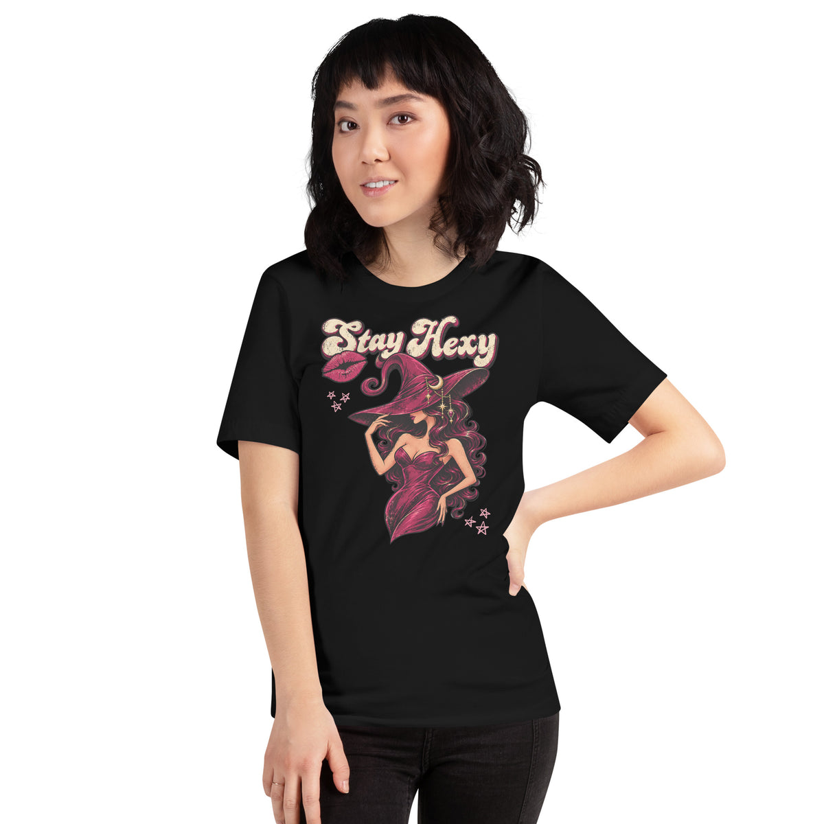 Stay Hexy | Retro Witch Graphic Tee